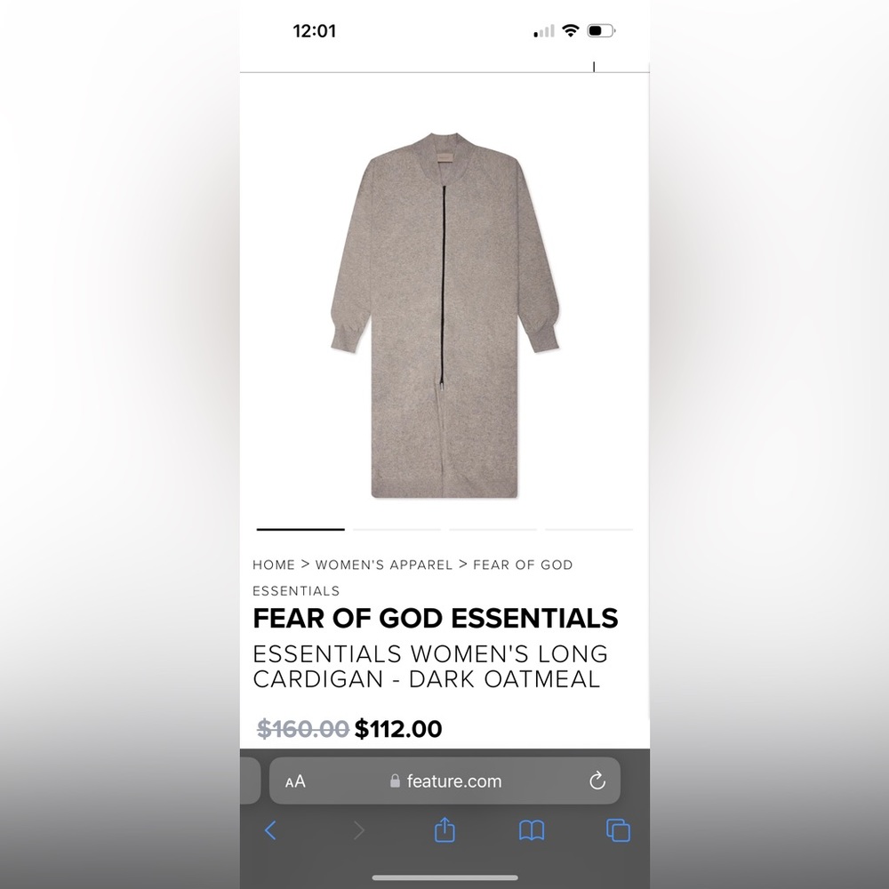 Fear of God Long Cardigan